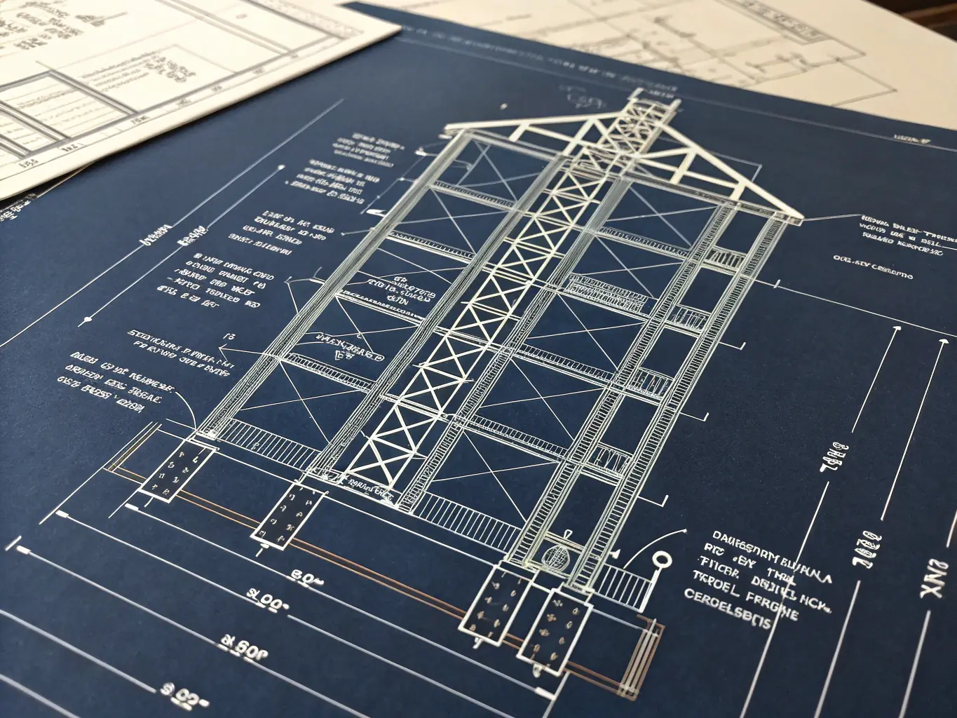 Structural Steel Frame Blueprint